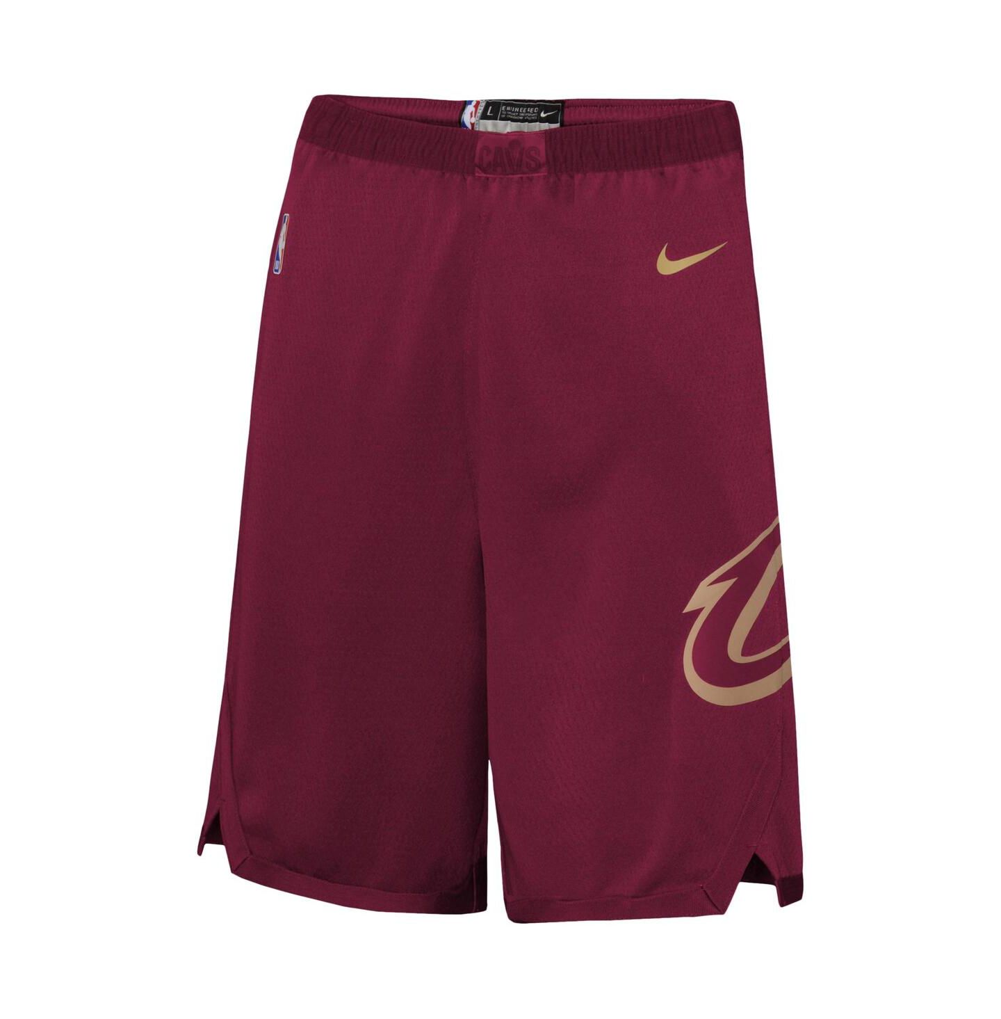 Шорты Nike Wine Cleveland Cavaliers Icon Edition Mesh Performance Swingman Shorts для мальчиков — фото 3