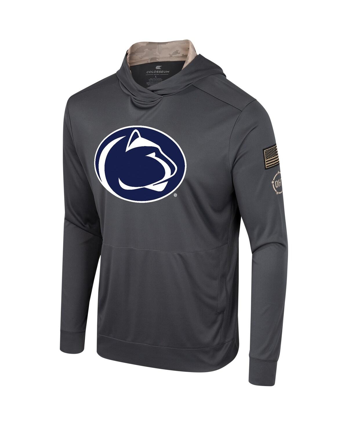 Shop Colosseum Men's  Charcoal Penn State Nittany Lions Oht Military-inspired Appreciation Long Sleeve Hoo