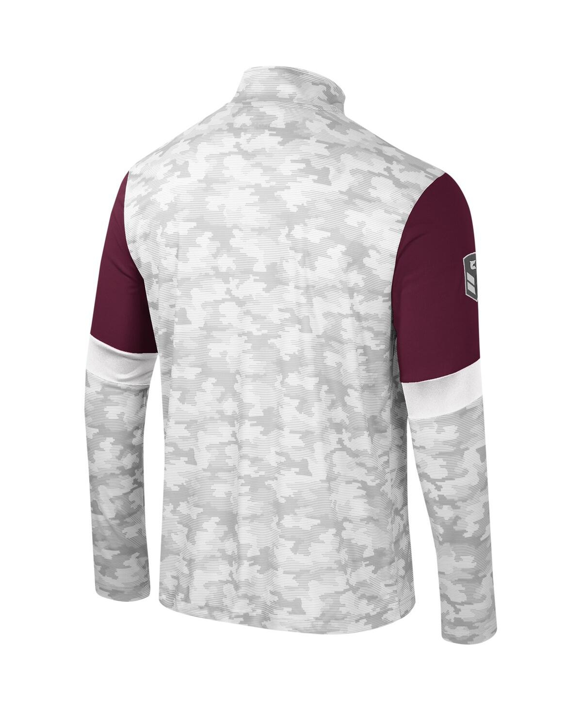 Men's ColosseumMississippi State Bulldogs Oht Military-Inspired Appreciation Tomahawk Quarter-Zip Windshirt - Camo