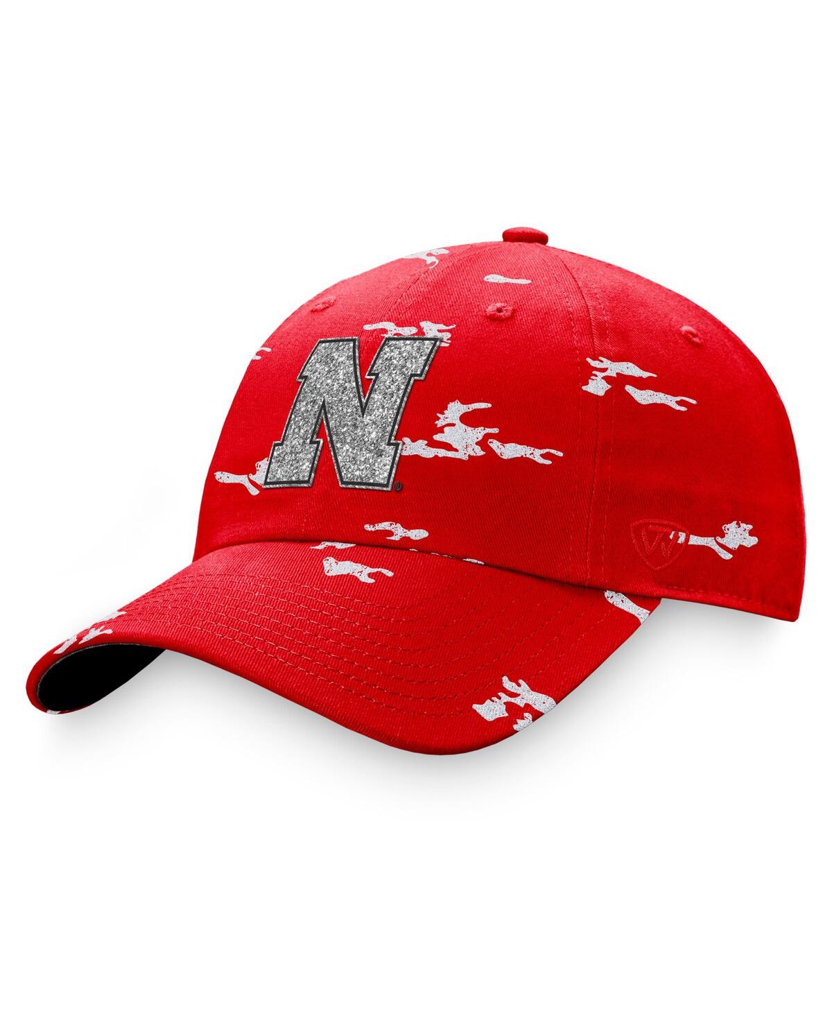 Women's Top of the World Scarlet Nebraska Huskers Oht Military-Inspired Appreciation Betty Adjustable Hat - Scarlet