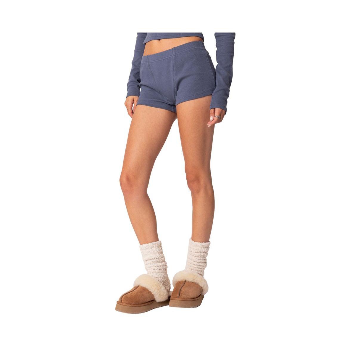 Edikted Women's Rebekah Ribbed Shorts