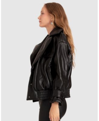 Women's Love Drunk Leather Bomber