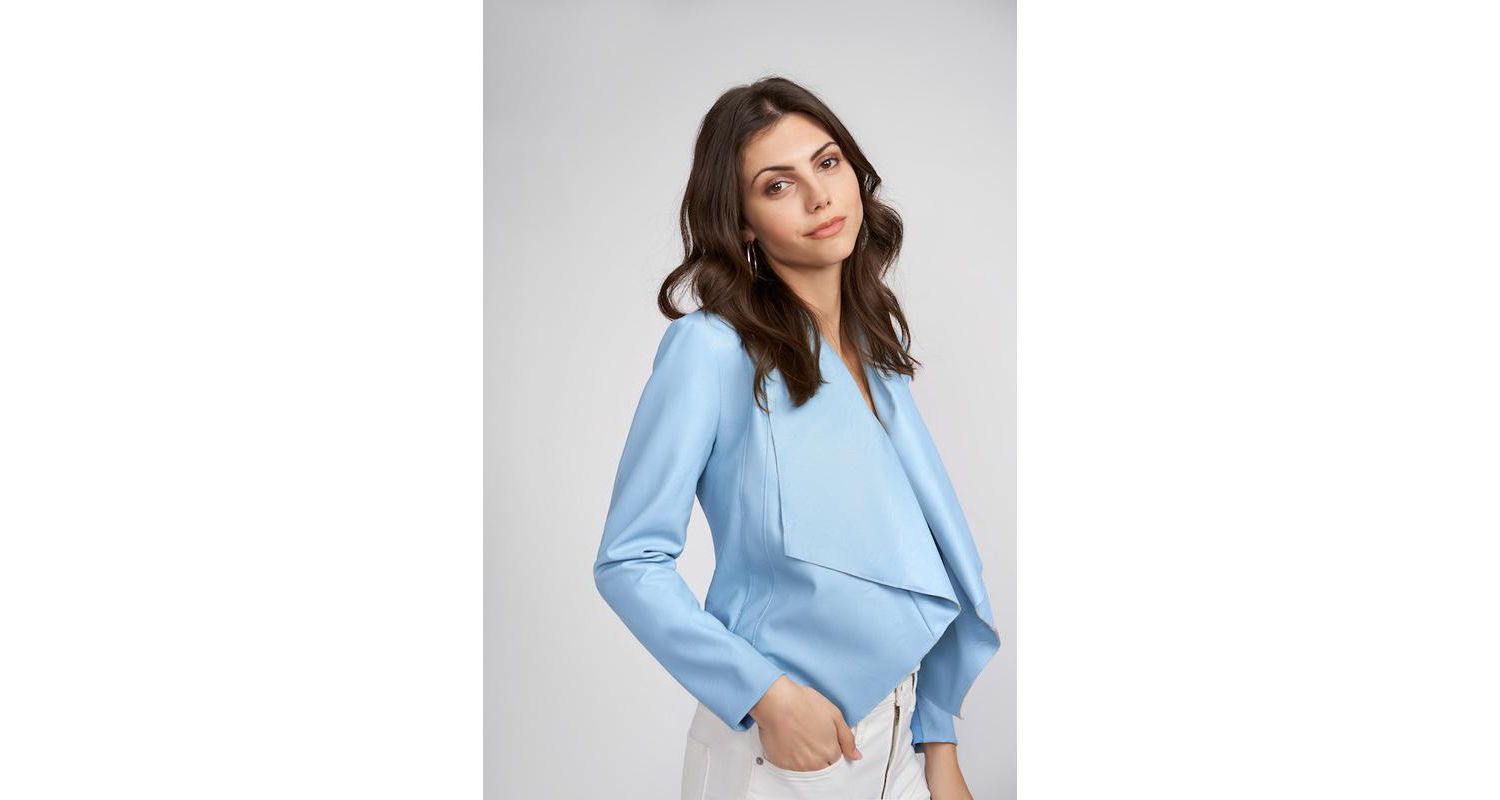 Women's Lauren Faux Leather Cropped Jacket