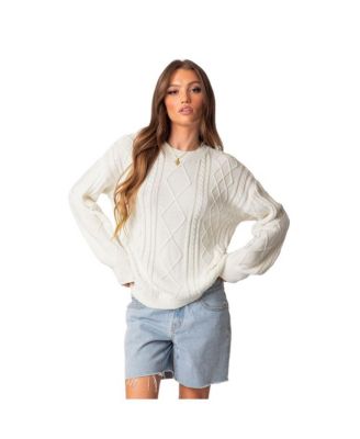 Women's Jessy cable knit oversized sweater