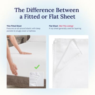 400-Thread Count Cotton Deep Pocket Fitted Sheet, California King