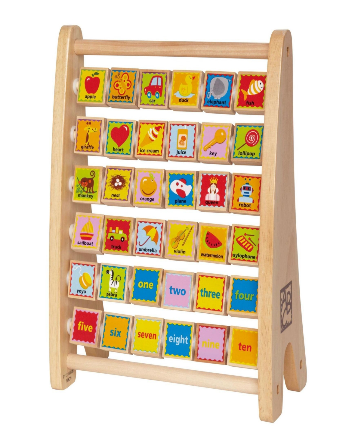 Hape Alphabet Abacus Educational Toy In Multi