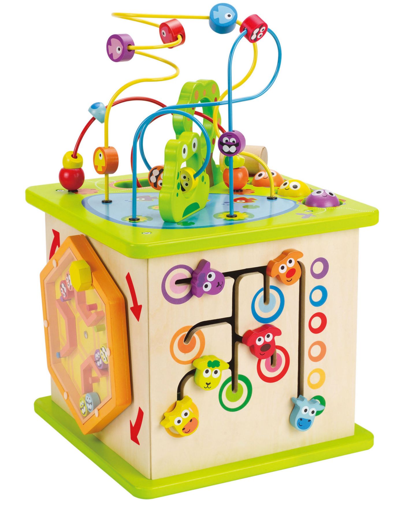 Детская игрушка Hape Country Critters Shape Sorter Activity Cube — фото 3
