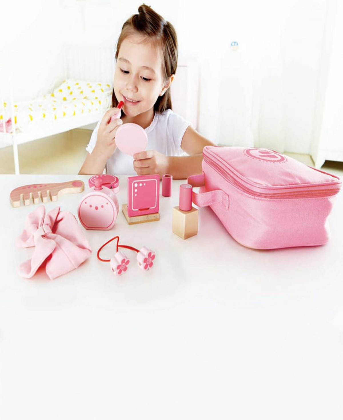 Shop Hape Beauty Belongings Cosmetics Pretend Play Kit In Multi