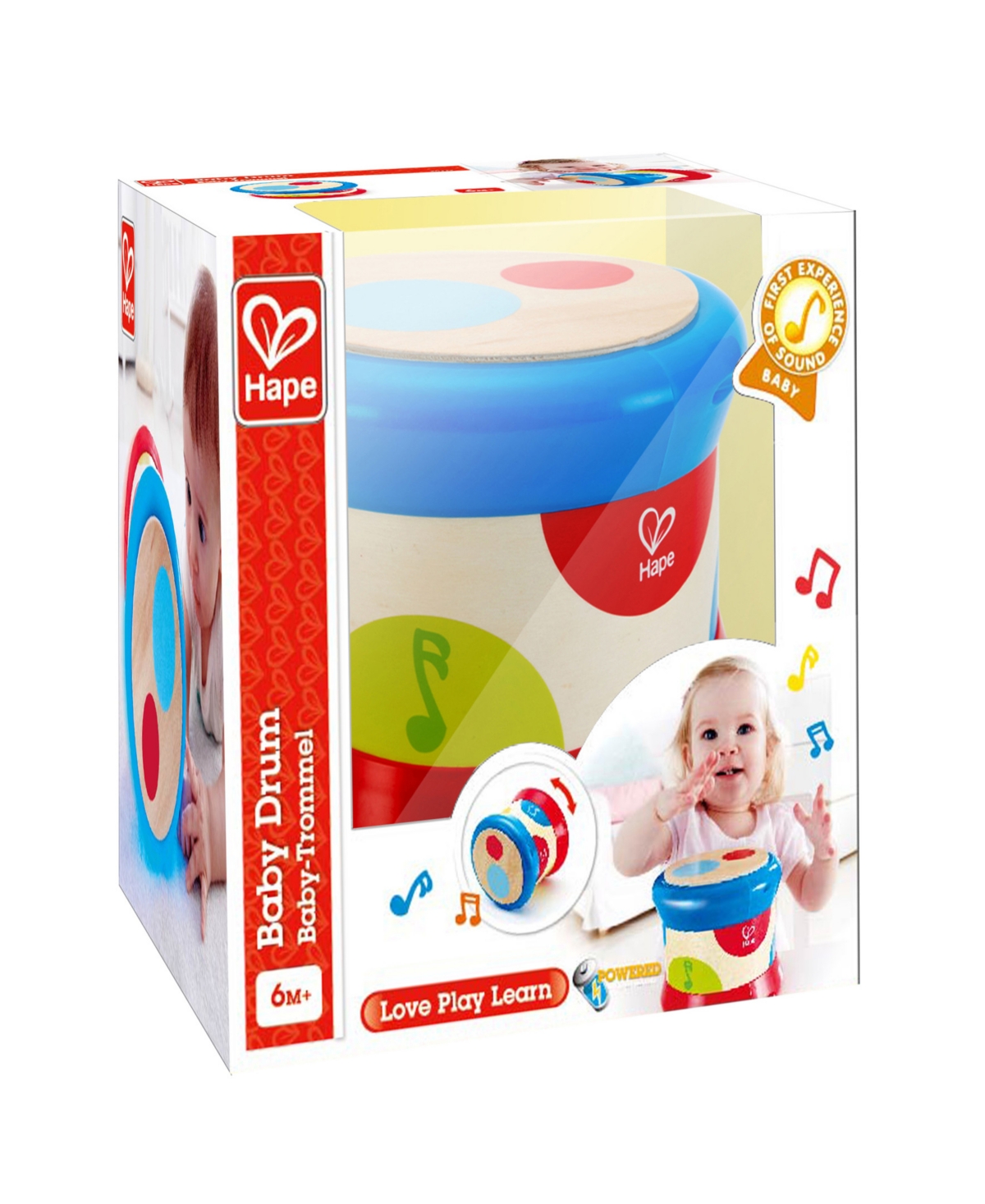 Shop Hape Baby Drum Musical Instrument In Multi