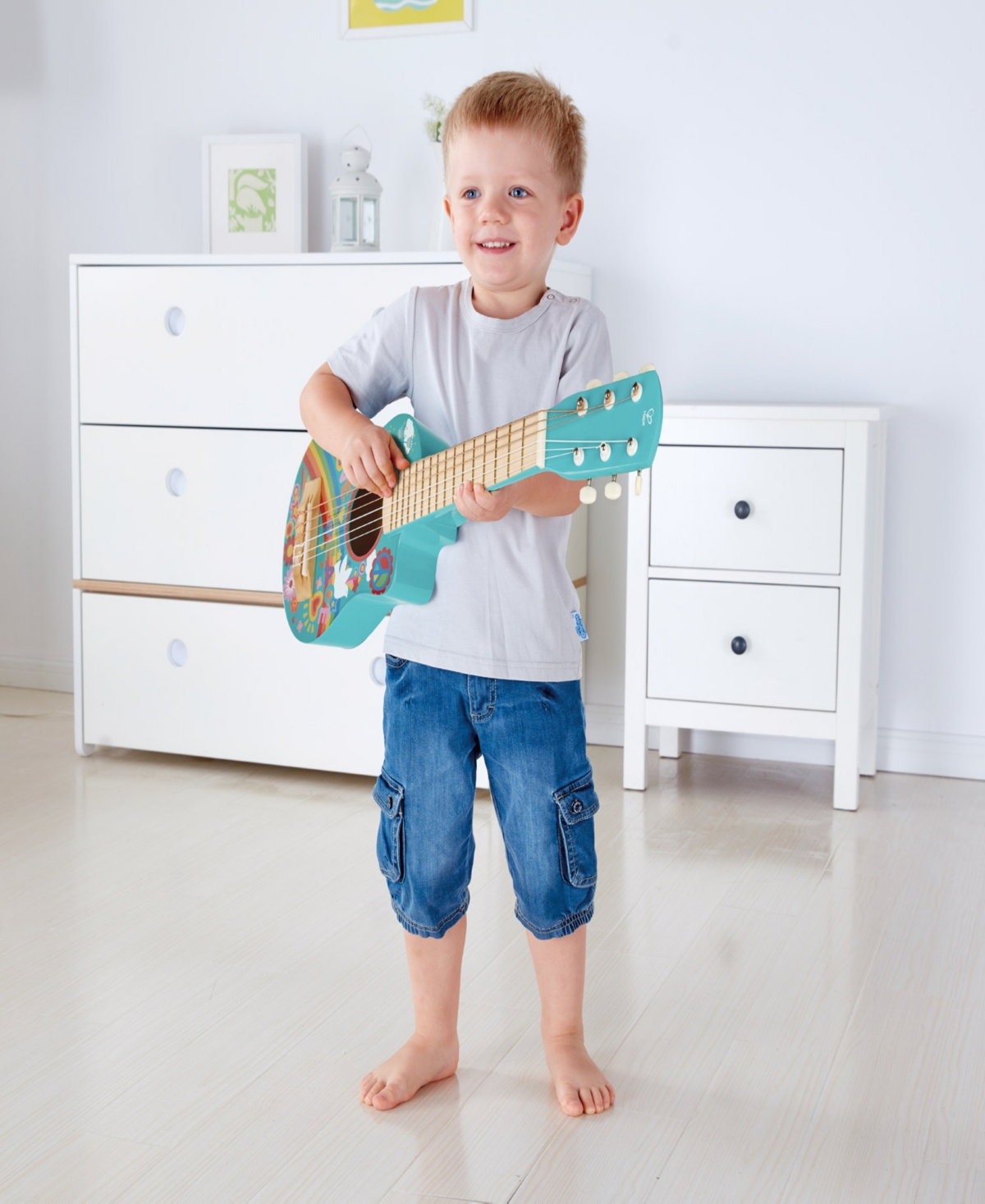 Hape Flower Power First Musical Guitar In Multi
