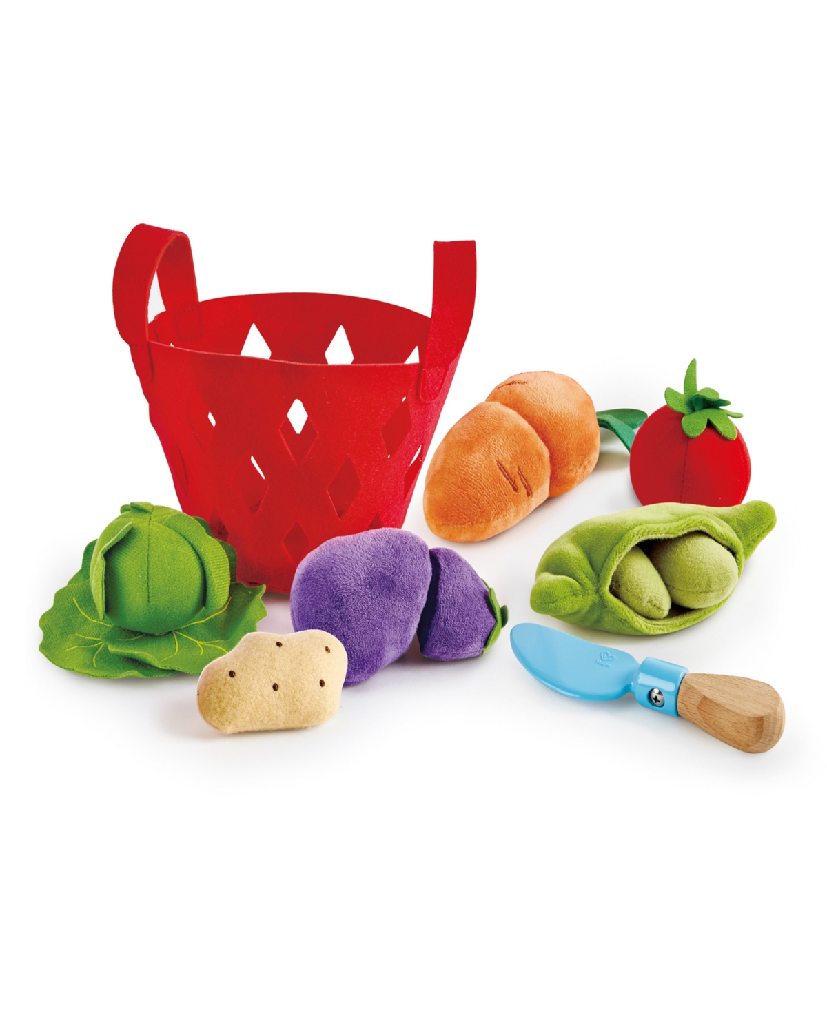 Shop Hape Toddler Vegetable Basket Kitchen Food Playset In Multi