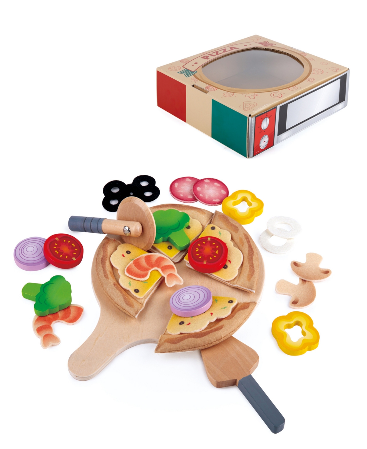 Hape Kitchen Perfect Pizza Food Playset In Multi