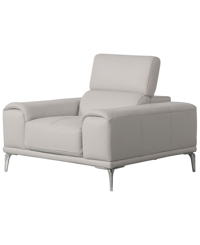 Abbyson Living Quinton 45" Leather Chair Macy's