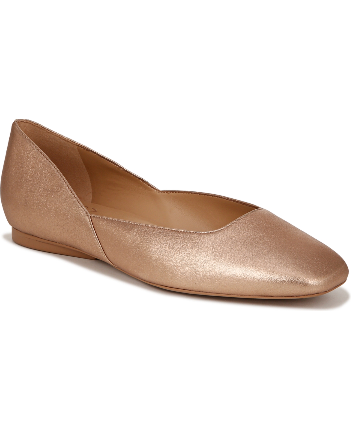 Naturalizer Cody Ballet Flats In Rose Gold Leather