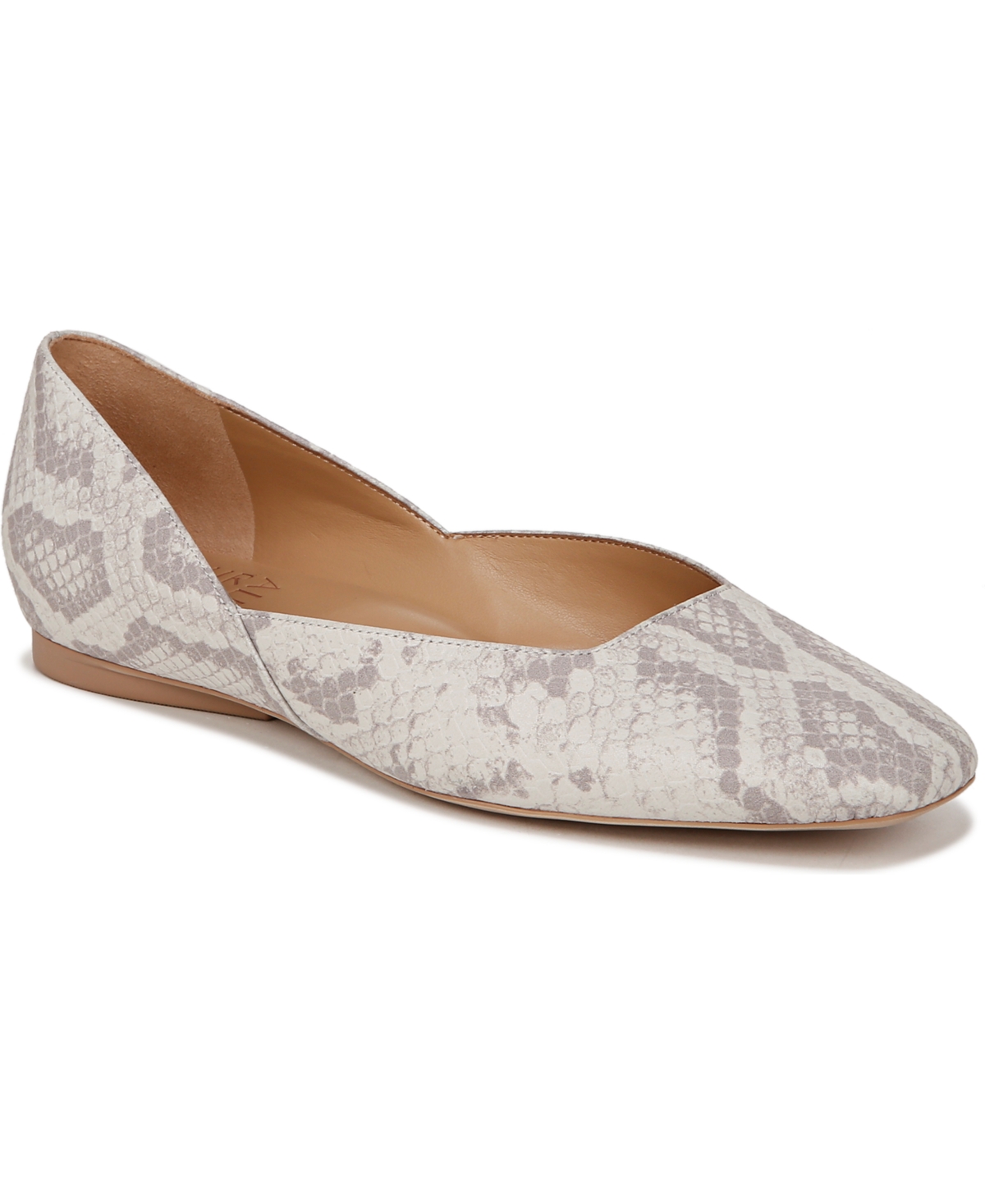 Shop Naturalizer Cody Ballet Flats In White Multi Snake Embossed Leather