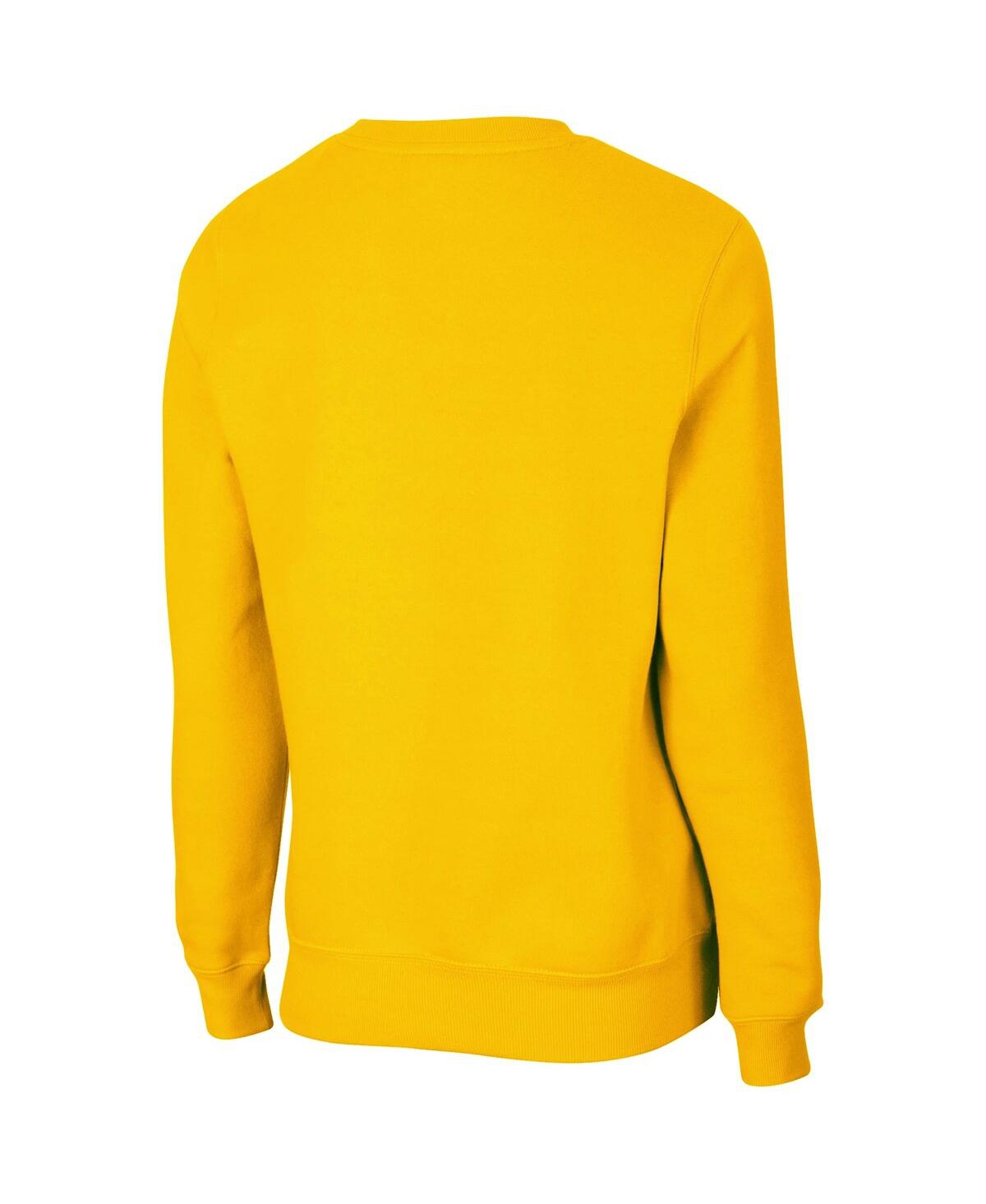 Colosseum Women's  Maize Michigan Wolverines Campanile Pullover Sweatshirt In Maize