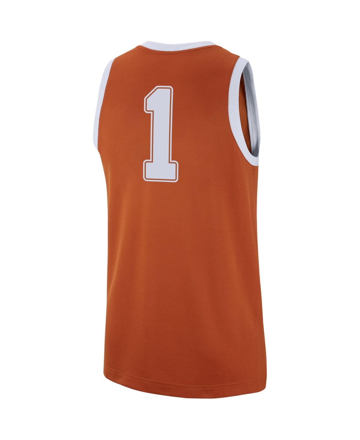 Men's Nike #1Texas Longhorns Replica Jersey - Burnt Orange