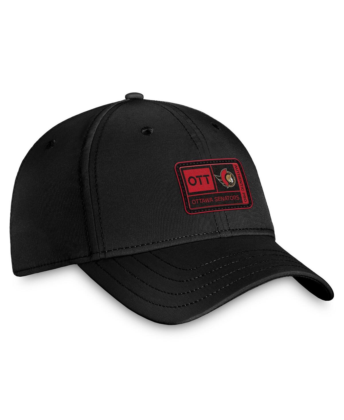 Shop Fanatics Men's  Black Ottawa Senators Authentic Pro Training Camp Flex Hat
