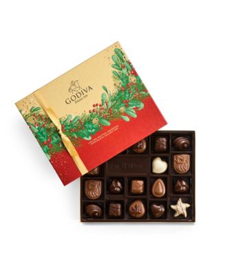 Godiva Holiday Limited Edition Assorted Chocolate Gift Box, 18 Piece ...