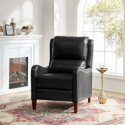 1 piece Leather Pushback Recliner chair