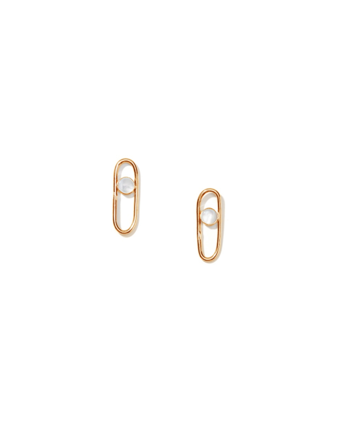 Bold Link Hoop Earrings - Gold