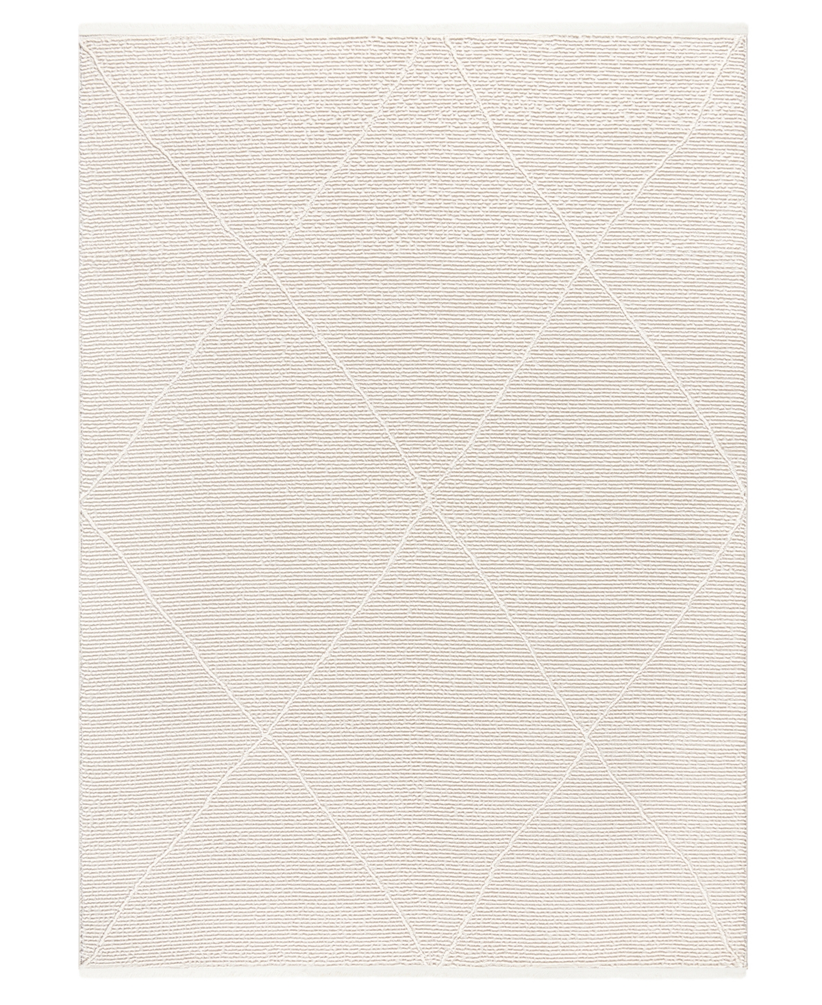 Town & Country Living Luxe Tretta High-Low 36408 9'2in x 12'5in Area Rug - Ivory