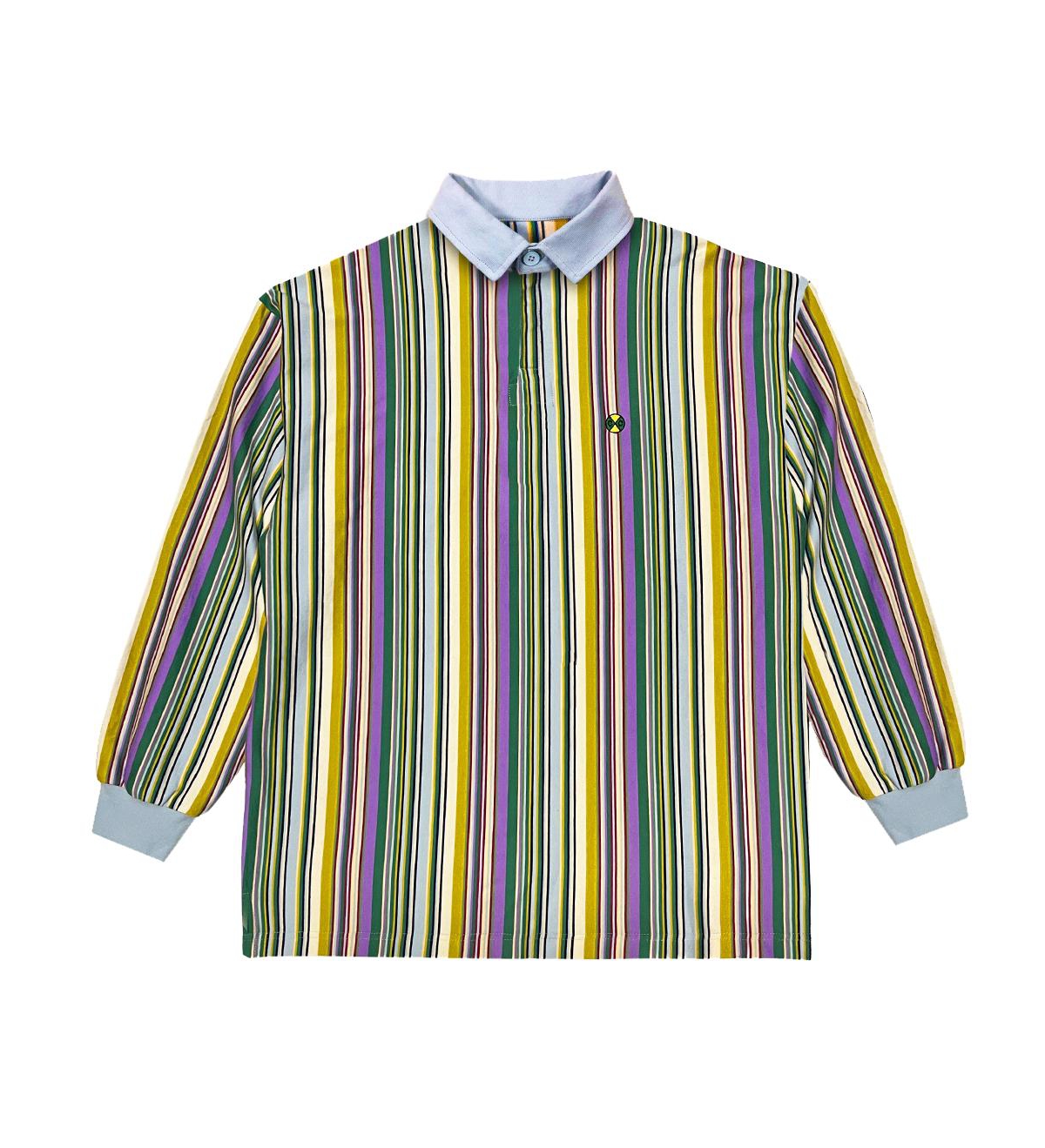 Mens Retro Stripe Rugby Shirt - Multi color