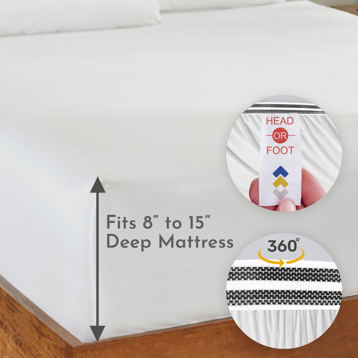 Cool Percale Fitted Sheet Only, 100% Organic Cotton