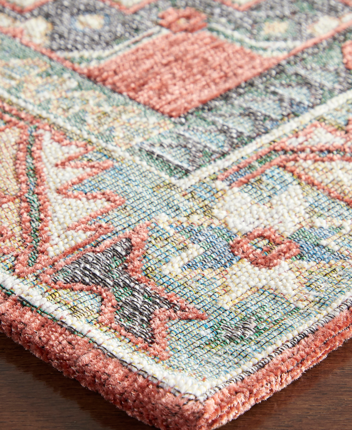 Town & Country Living Luxe Livie Everwash Kitchen Mat 27592 6' Area Rug - Gray