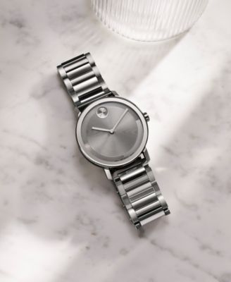 Men's Bold Evolution 2.0 Swiss Quartz Ionic Plated Gray Steel Watch 40mm