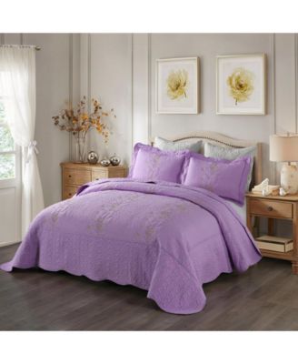 3 Piece Lightweight Bedspread Quilt Set Lapaz King