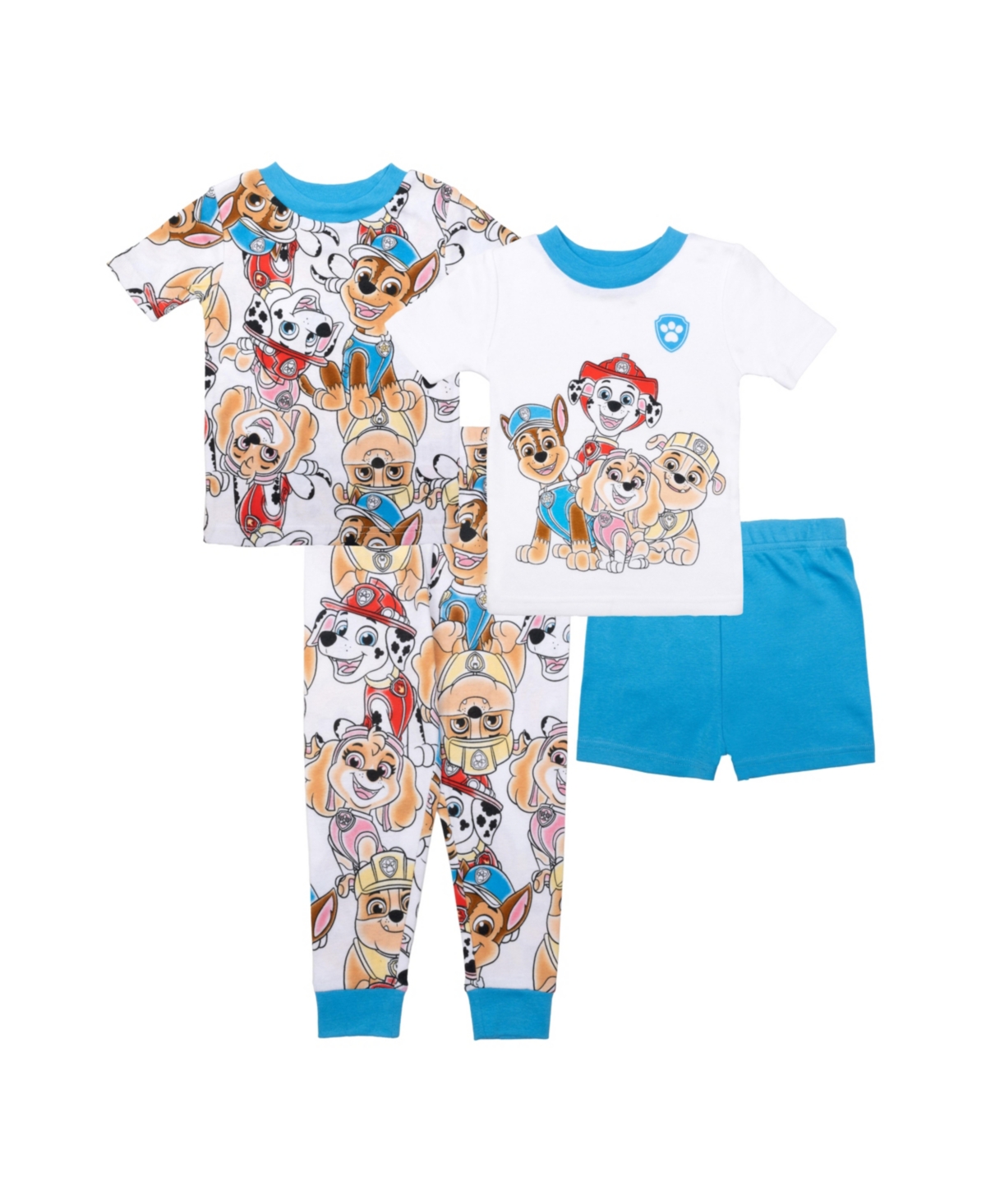 Shop Paw Patrol Toddler Boys Top And Pajama, 4 Piece Set In Assorted