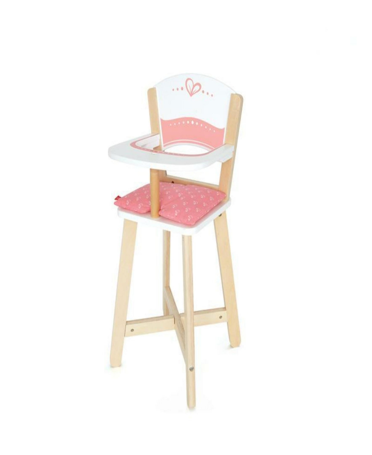 Hape Baby Doll Pink Hearts Highchair In Multi