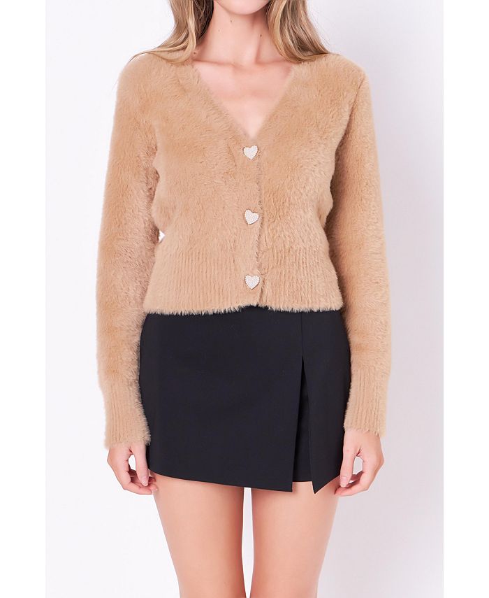 Heart button cardigan online