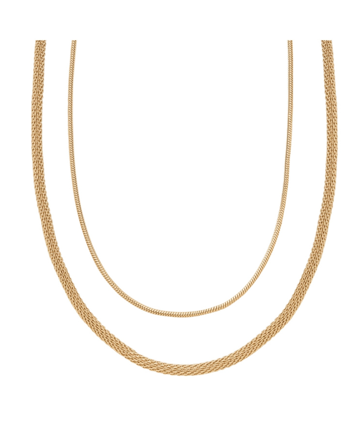 Women's Merete Gold-Tone Stainless Steel Multi Strand Necklace - Gold