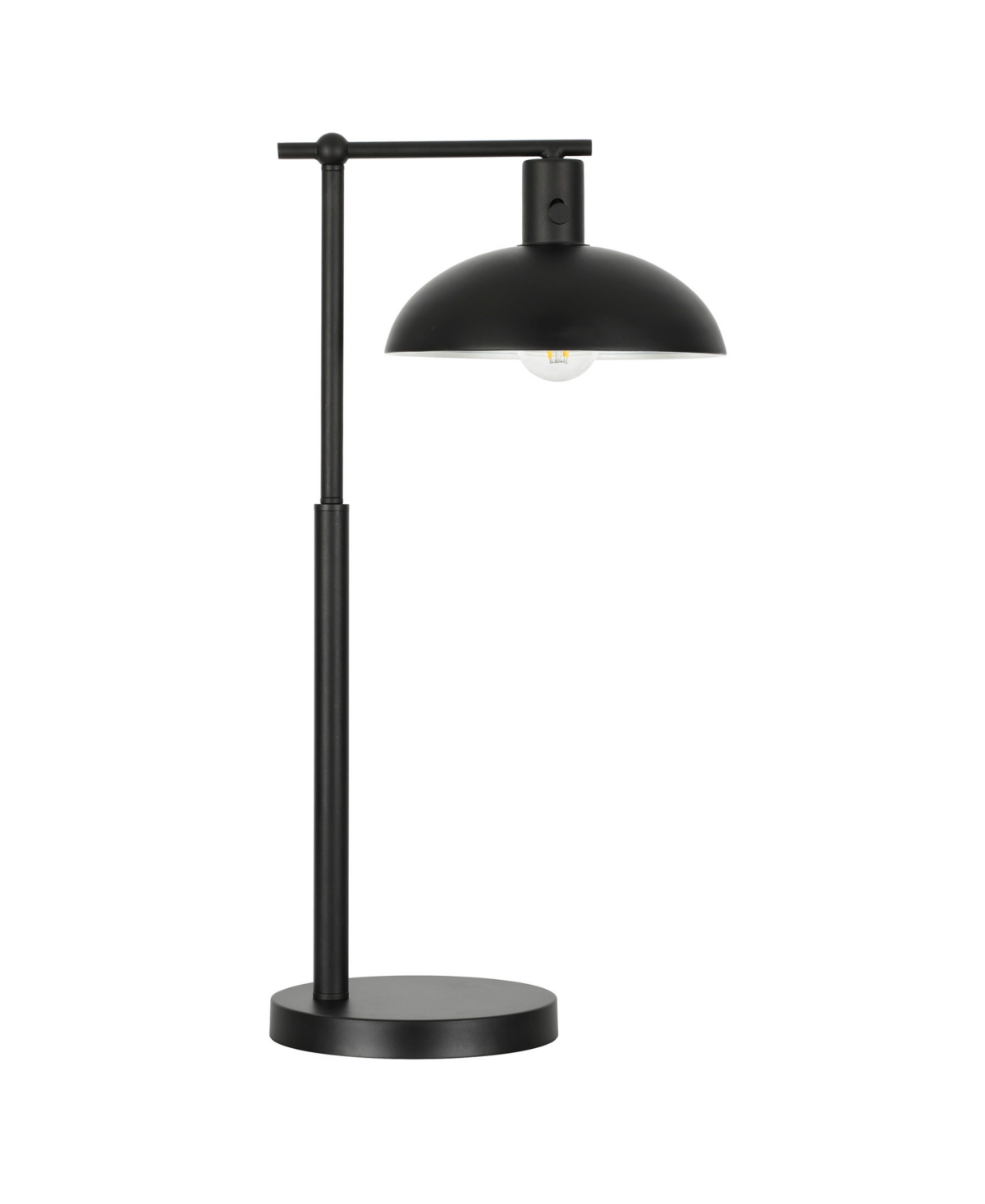 Hudson & Canal Conan 25" Metal Table Lamp With Metal Shade In Blackened Bronze