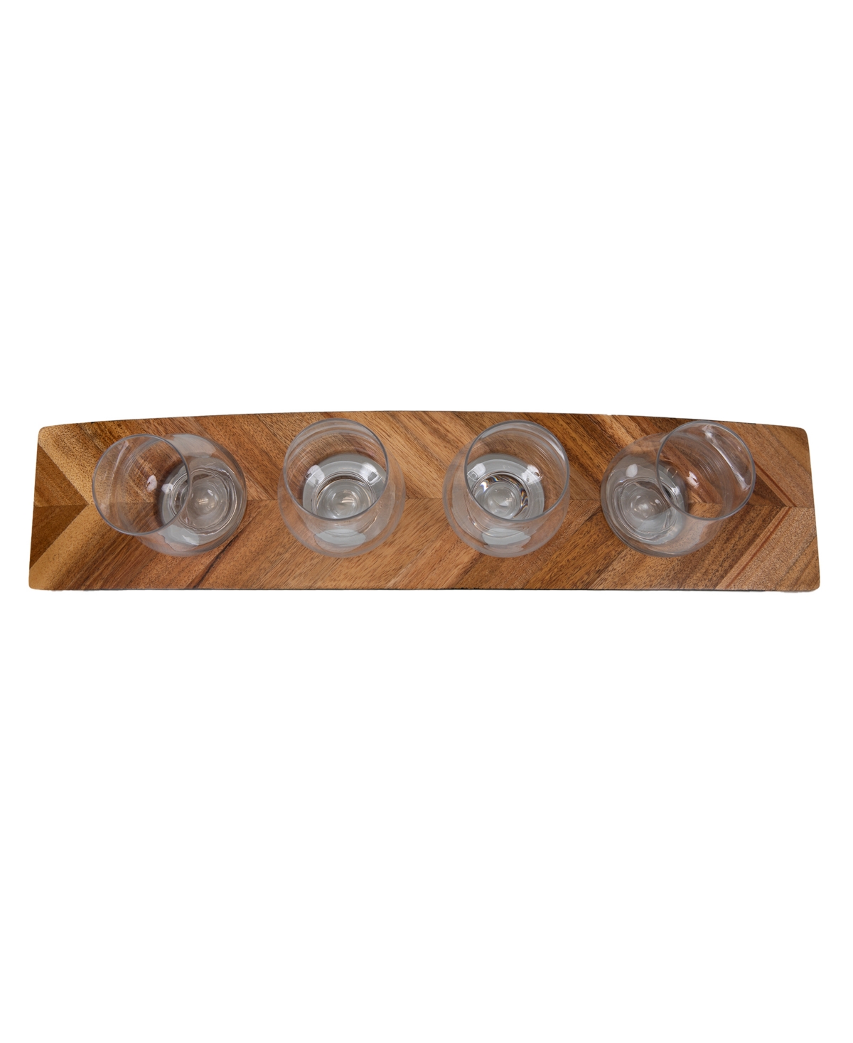 Legacy Lowlands Whiskey Flight Tasting 6 Piece Set In Acacia Wood