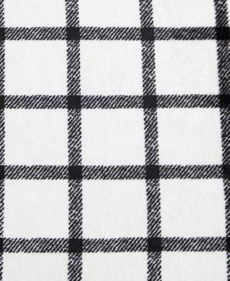 CLOSEOUT! Plaid Faux Fur Throw, 50" x 60"