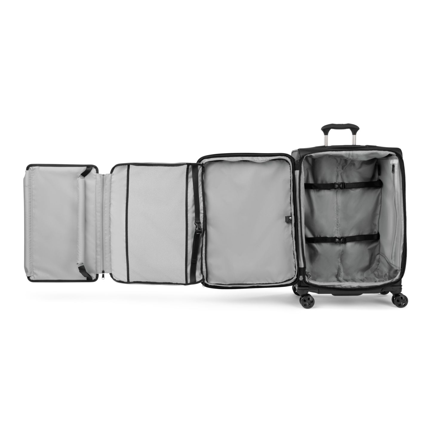 Чемодан Travelpro Crew Classic Medium Check-in Expandable Spinner, цвет: Угольно-чёрный — фото 8