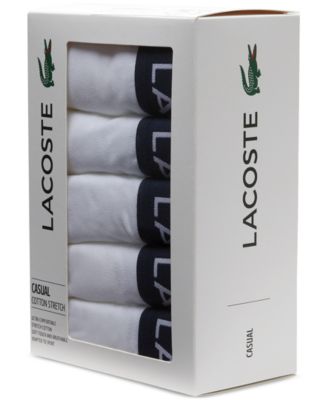 Lacoste Men’s 5-Pack Cotton Boxer Brief Underwear