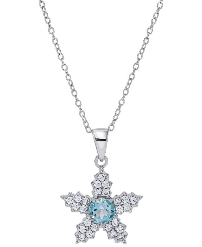 Macys deals snowflake necklace