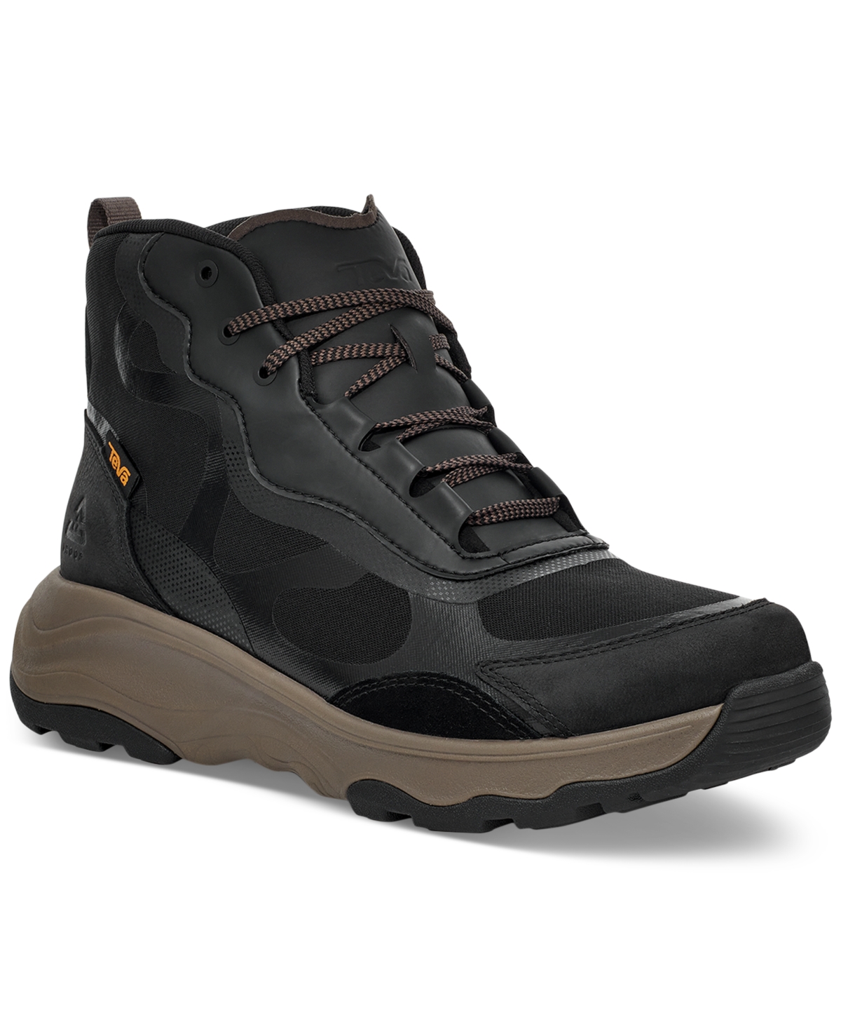 Shop Teva Men's Geotrecca Rapid Proof Repel Boot In Black,grey