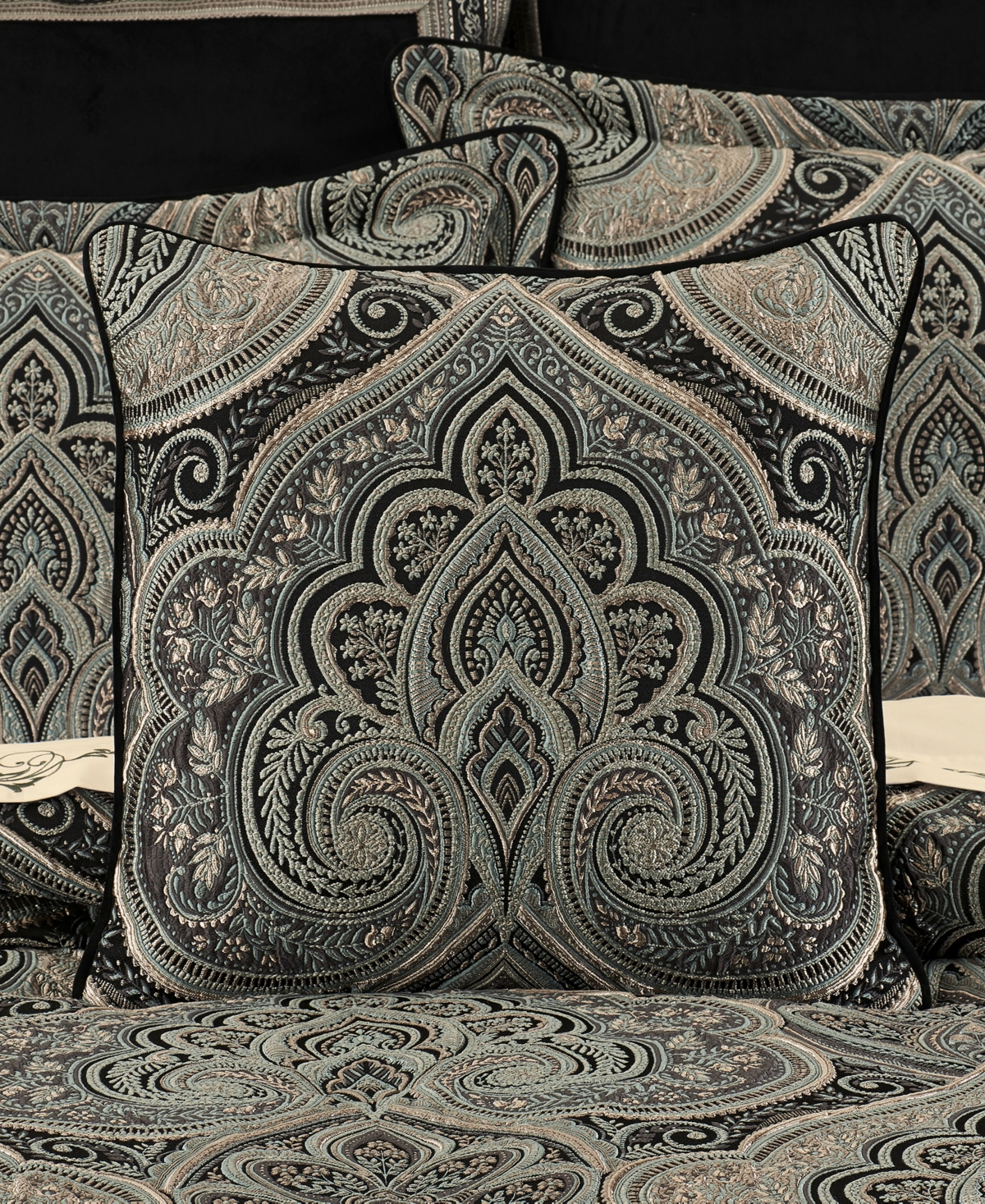 J Queen New York Vincenzo Decorative Pillow, 20" X 20" In Glacier
