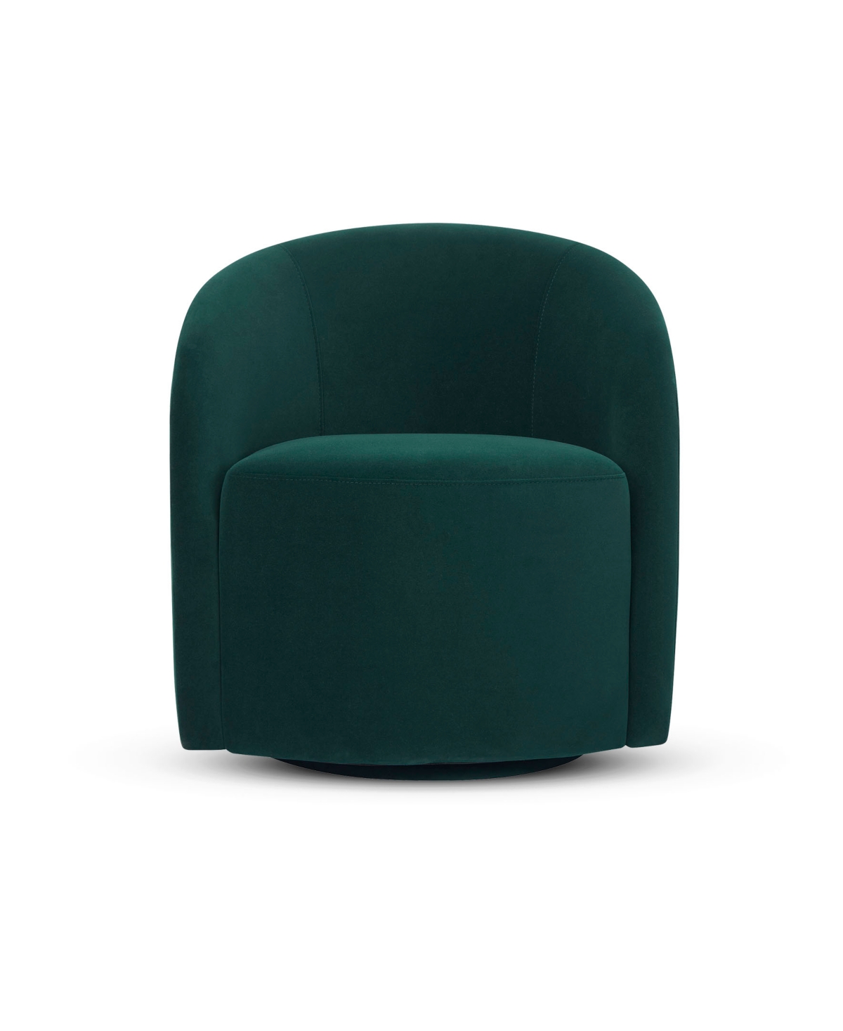 Lifestyle Solutions 28.5" Velvet Erik Swivel Chair In Green