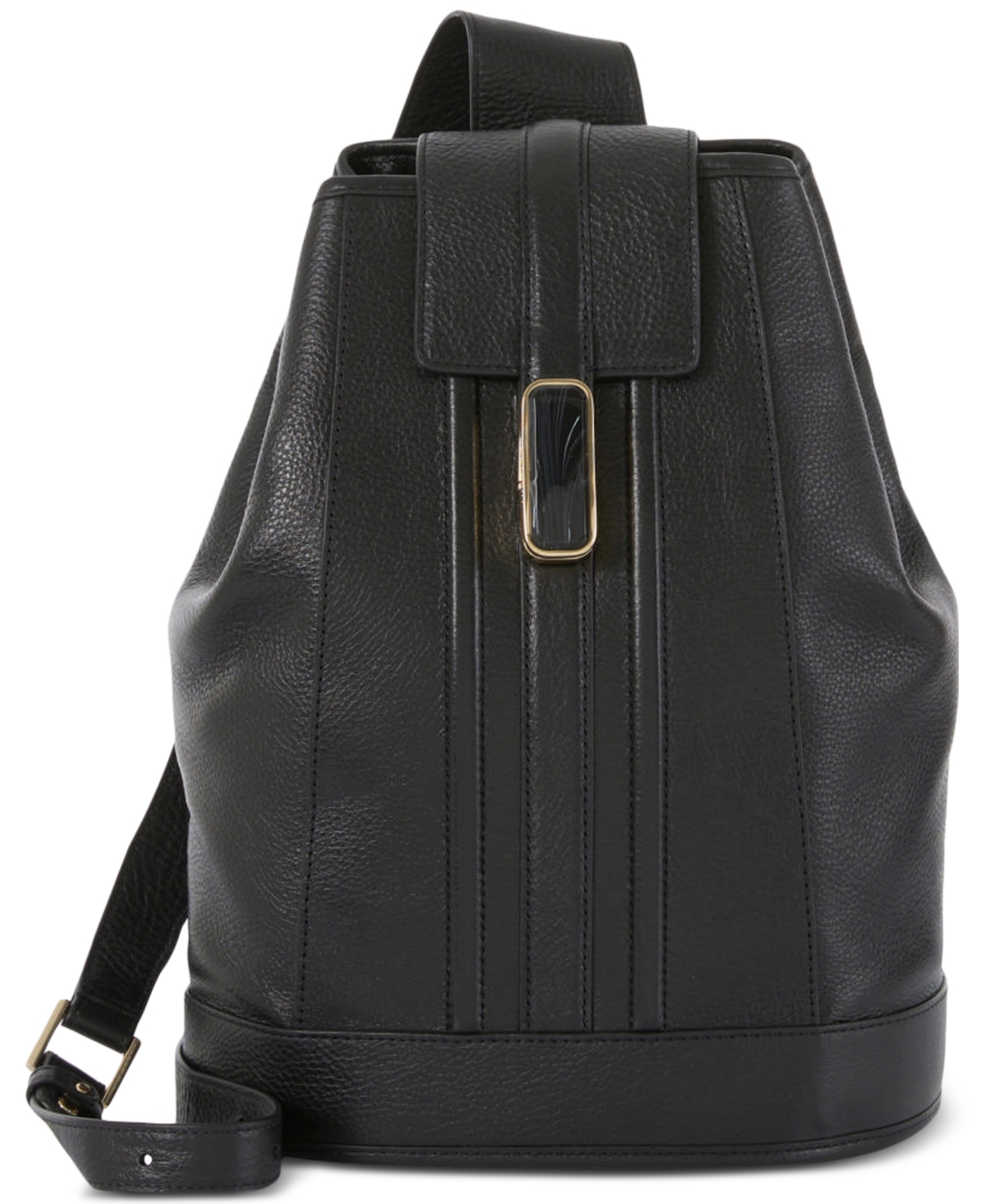 Brahmin Maddie Gryphon Medium Embossed Leather Sling Bag In Black
