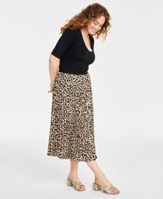 Women s Pleated A Line Midi Skirt Created for Macy s Macy s