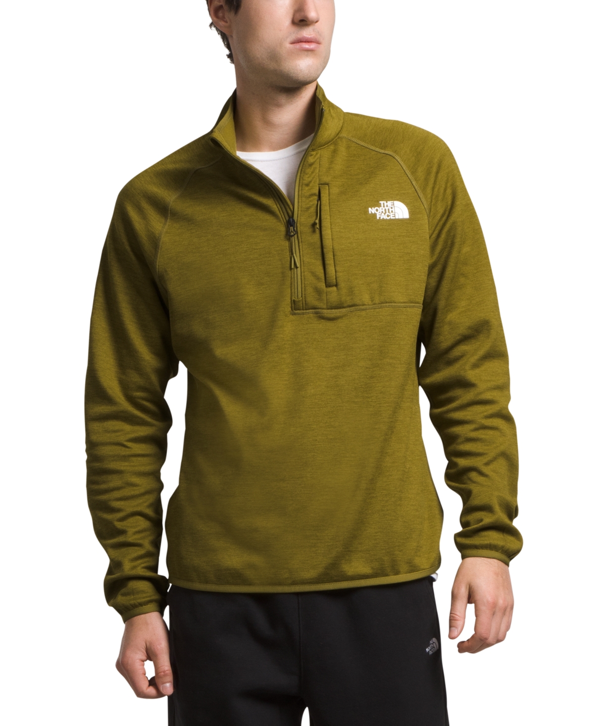 The North Face Canyonlands Men's Sulphur Moss Half Zip Fleece Jacket Sgn545 In Sulphrmssheathr