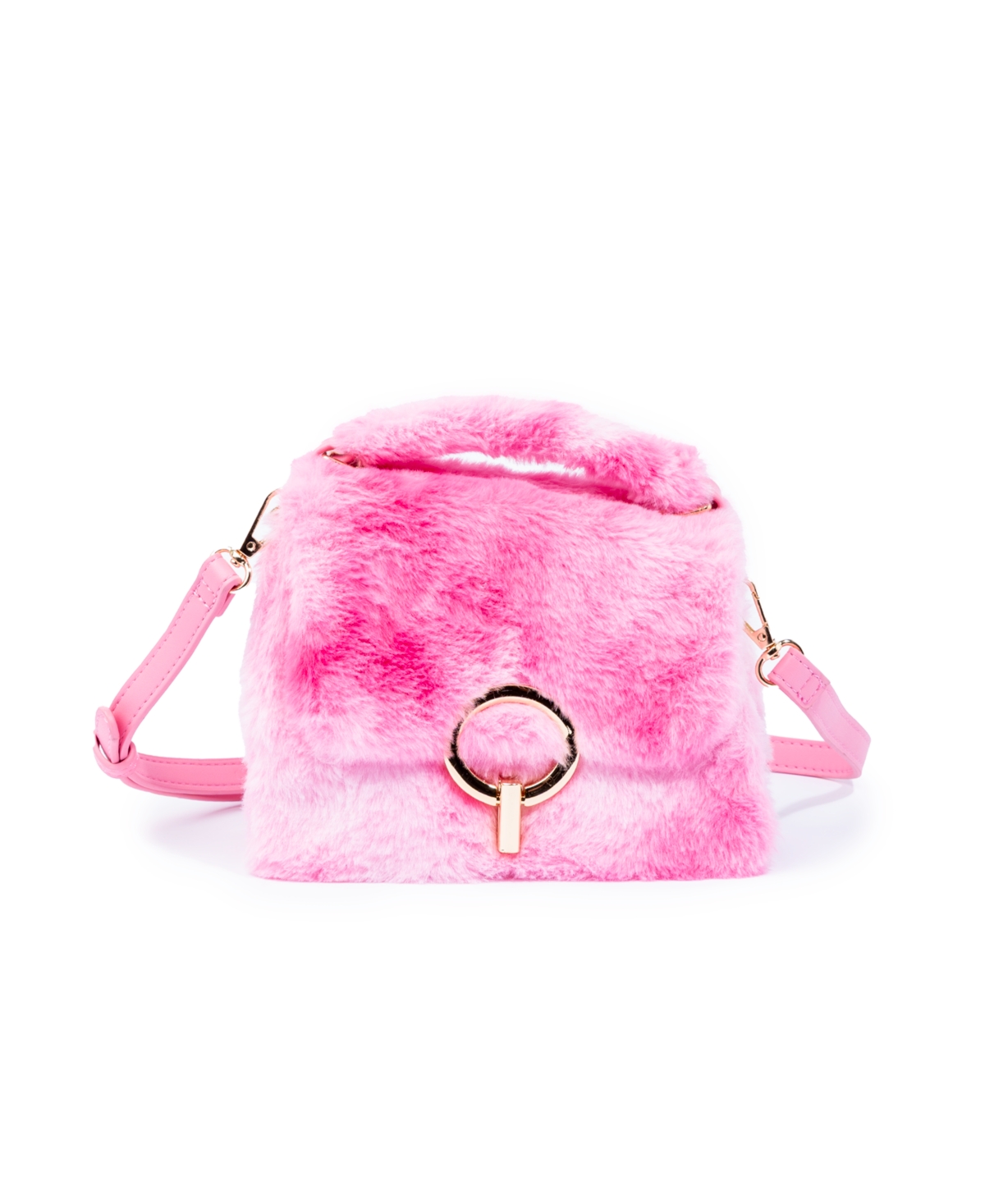 Skinnydip London April Tie Dye Fur Fluff Crossbody Bag In Pink