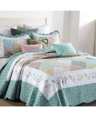 3 Piece Printed Quilt Set Bedspread Set B027 - Queen