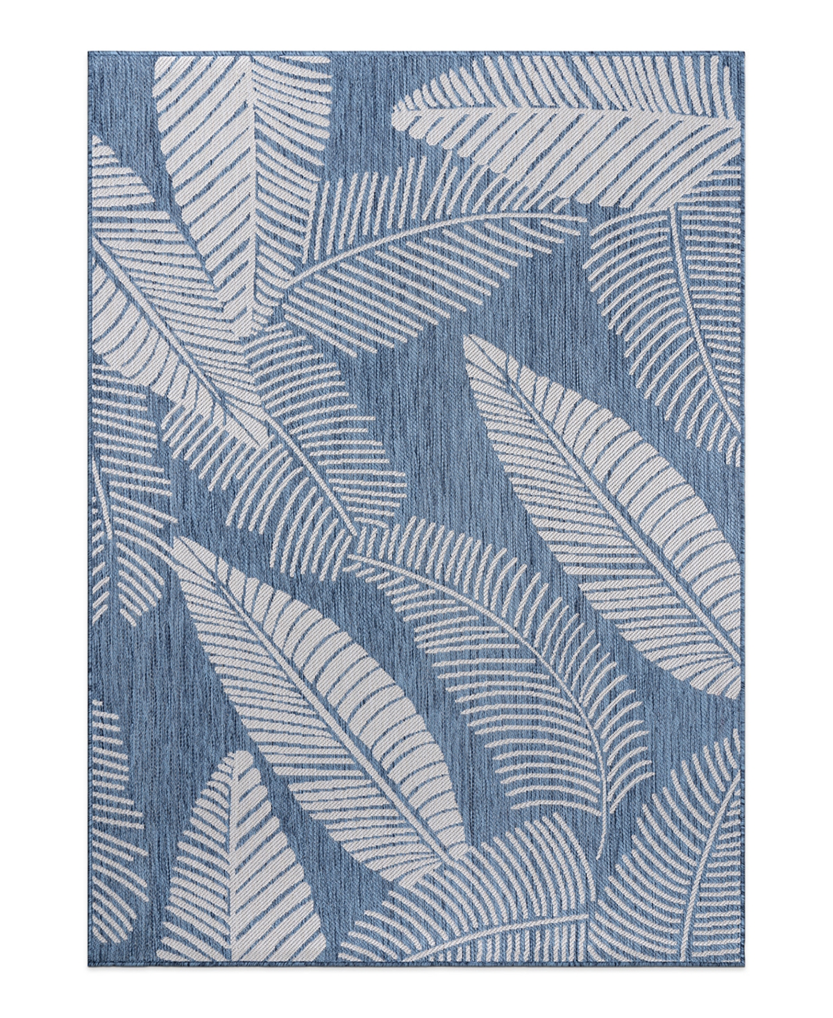 Main Street Rugs Bays Outdoor 114 7'10" X 10' Area Rug In Blue